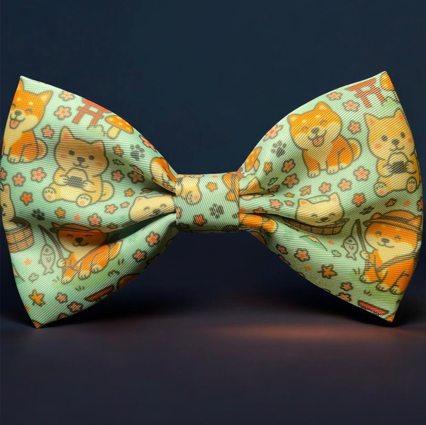Bow tie with Shibas & Akitas medium