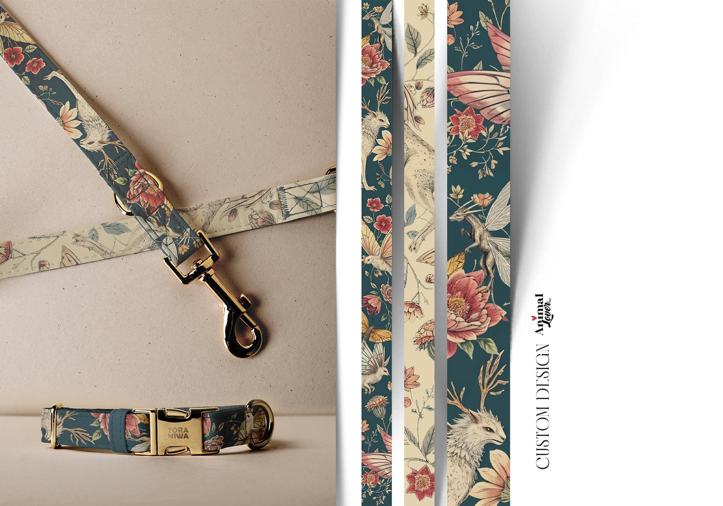 Cute monster collar 2.5cm wide